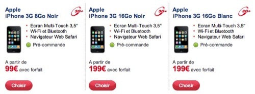 L'iPhone est disponible chez SFR