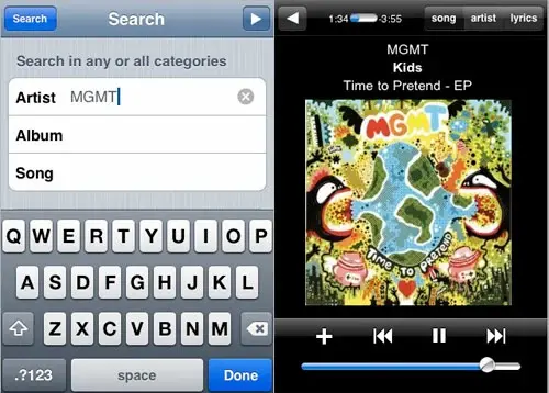 Simplify Music 2.0 pour iPhone et Touch