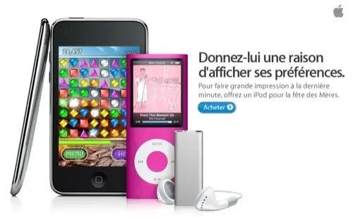 Un iPod pour la fête des mères