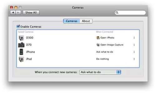 Camera améliore la gestion photos sous OS X