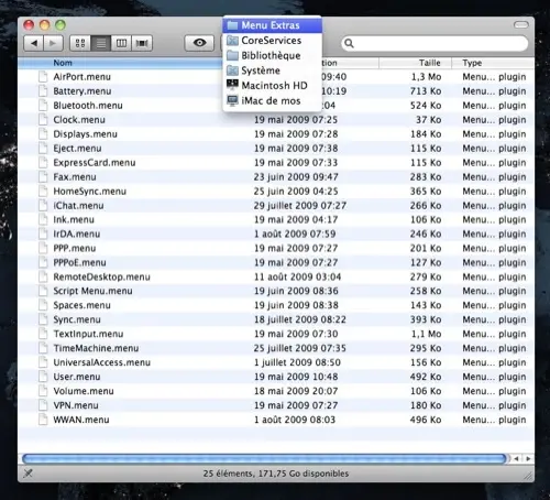 Astuce OS X : les menus extras d'Apple