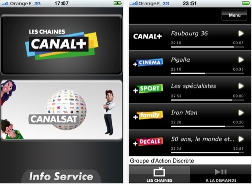  Canal + disponible pour iPhone [MAJ]