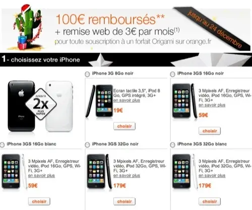 L'iPhone de Noël chez Orange France