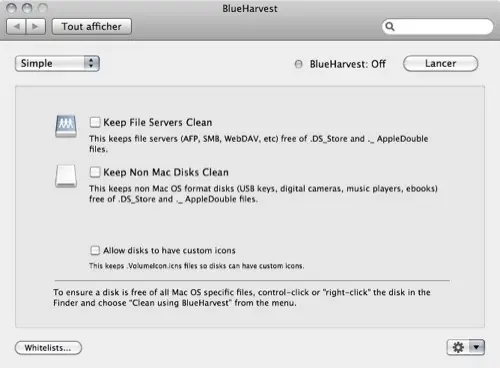 BlueHarvest 4 nettoie vos disques 