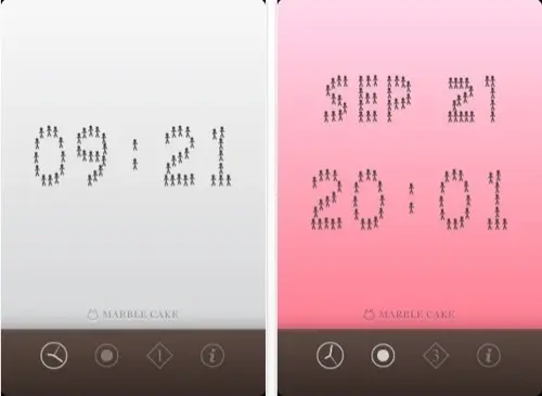 Ants Clock, ces petits bonhommes qui donnent l'heure sur iPhone