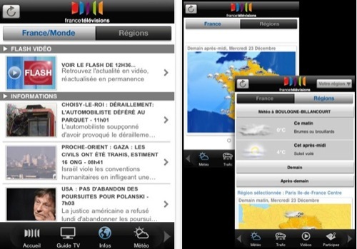 France Télévision débarque sur iPhone