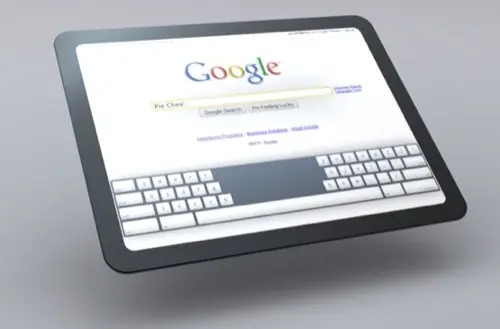 Le concept de tablette Google Chrome