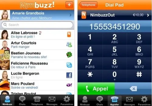 Nimbuzz : la VoIP en 3G