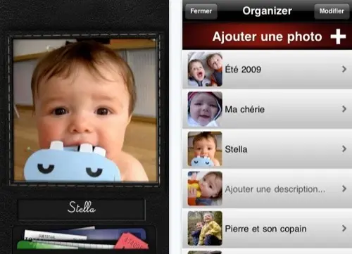 MyLoved Ones, les photos de portefeuille version iPhone