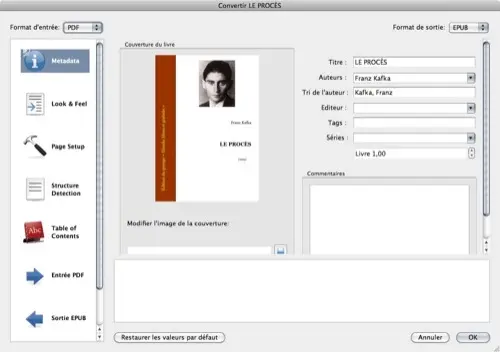 Calibre convertit les eBook pour l'iPad