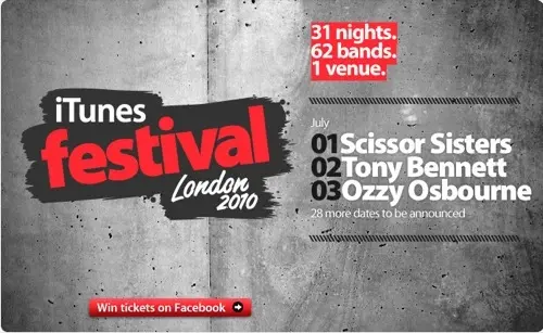 Le festival iTunes de Londres en juin