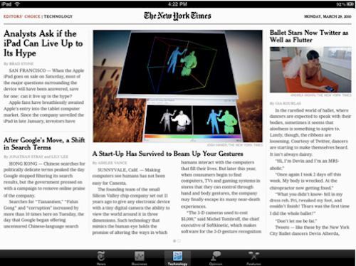Steve Jobs n'aimerait pas l'application du New York Times