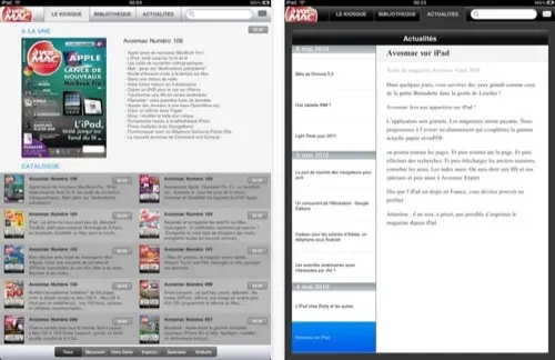 Avosmac s'adapte à l'iPad