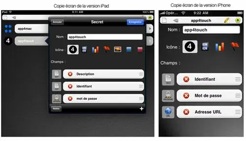 SecretBox 2.1 pour iPhone et iPad