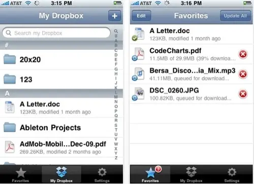 DropBox prêt pour le multi-tâches iOS 4