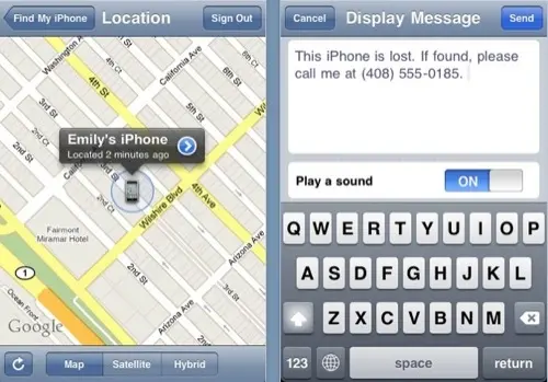 Localiser mon iPhone pour MobileMe