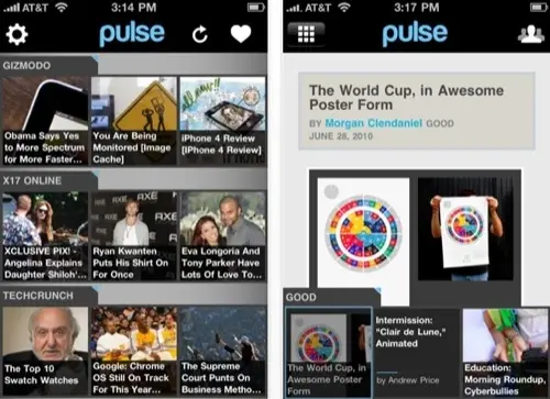 Pulse sur iPhone