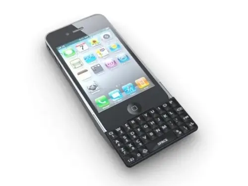 Concept : Clavier physique QWERTY pour iPhone