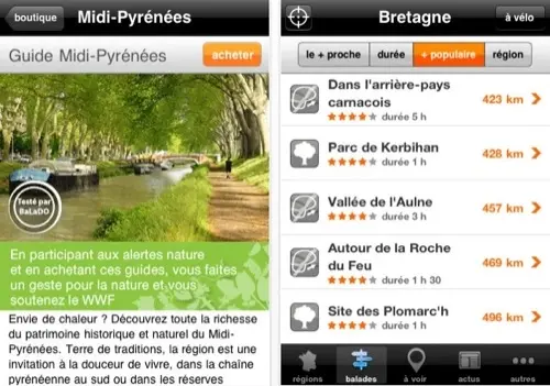 Orange Nature vous fait découvrir la France depuis votre iPhone