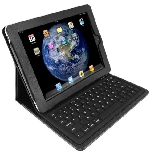 Une housse iPad avec clavier intégré