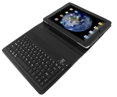 Une housse iPad avec clavier intégré