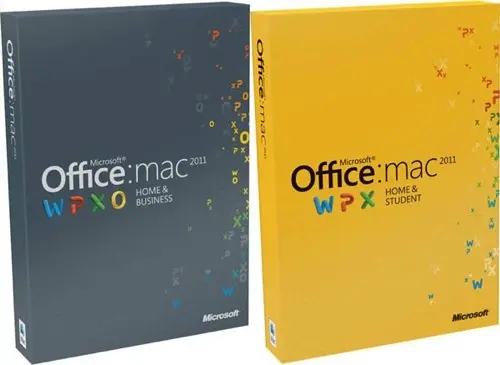 Office 2011 Mac est en boîte