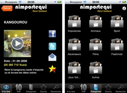 Nimportequi, Rémi Gaillard sur votre iPhone