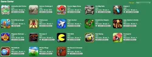 Les iApps prêtes pour le Game Center ont leur section