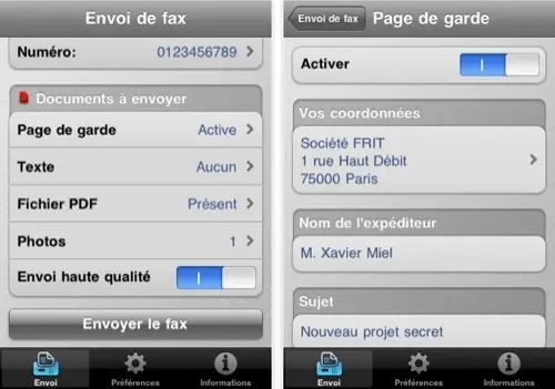 FreeboxFax disponible pour iPhone