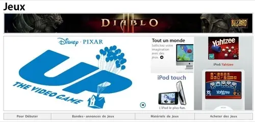 Apple héberge désormais une page spéciale jeux