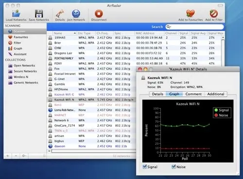 AirRadar en V2 pour Mac