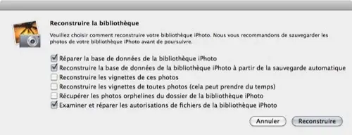 iPhoto 11 : sauvegardez votre base d'images !