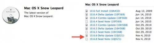 Une première bêta de Mac OS X 10.6.6