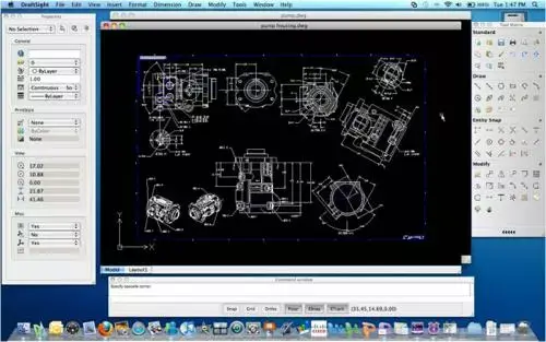 DraftSight de Dassaut Systemes en version Mac bêta 2