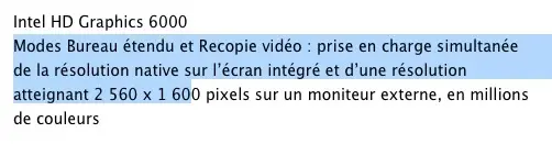 Quand Apple se plante dans la fiche technique du MacBook Air (pour la sortie vidéo 4k@60FPS)