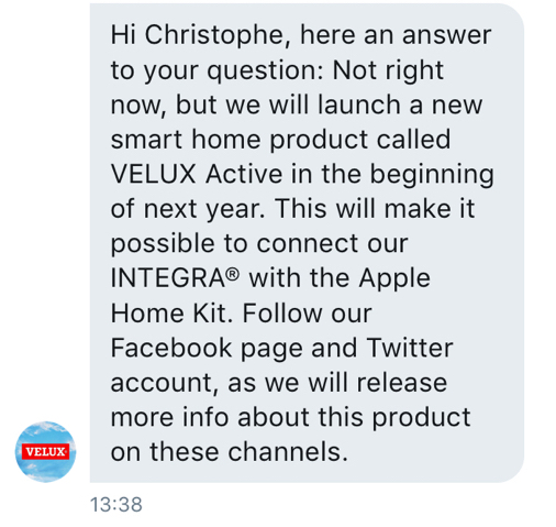 Velux : la gamme INTEGRA compatible avec HomeKit en début d'année prochaine