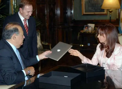 Le Macbook Air de la présidente Argentine