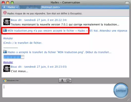 MSN Messenger à jour