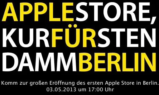 Le premier Apple Store de la ville ouvre le 3 mai à Berlin