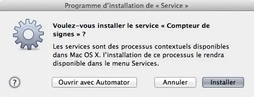 Astuce : Gete compte les signes pour vos textes sous OS X !
