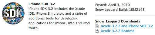 iPhone SDK 3.2 disponible en version finale