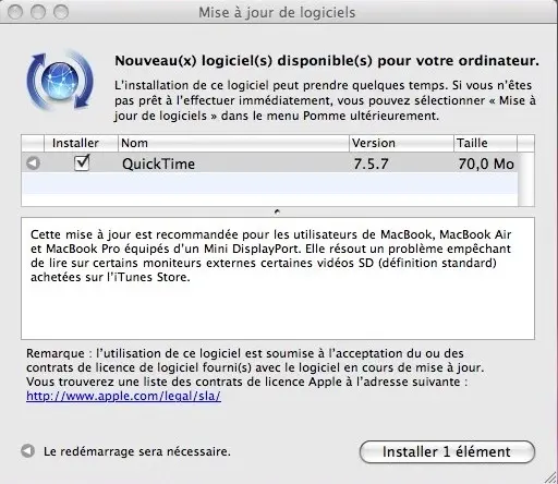 QuickTime 7.5.7 disponible !