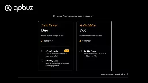 Qobuz lance ses abonnements Duo dès 17,50€ par mois