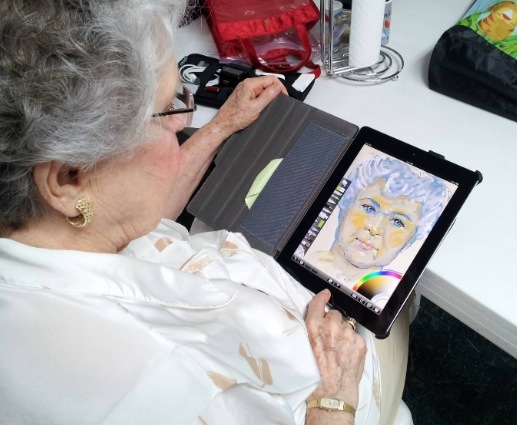Si tu as une mémé dessinatrice, donne lui un iPad !