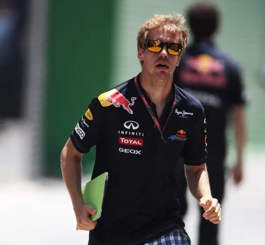 Sebastian Vettel et son iPad 2