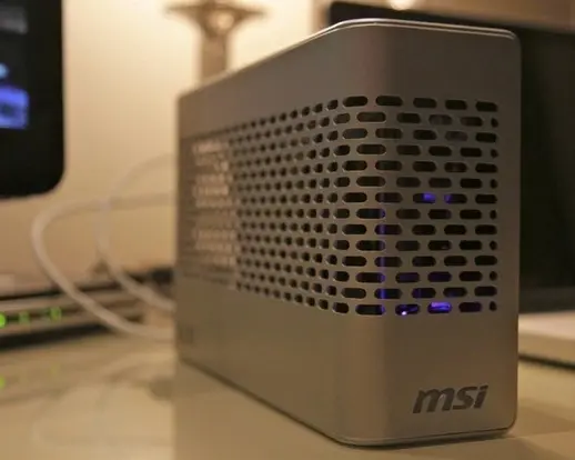 Un boitier carte graphique Thunderbolt chez MSI