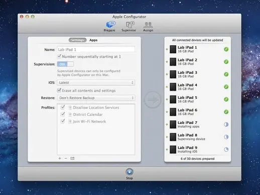 Apple Configurator mis à jour pour iOS 6