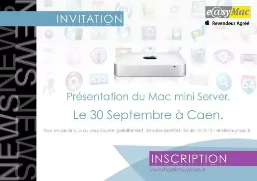 Présentation du Mac Mini et de Mac OS X Server à Caen