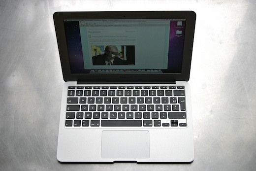 Le MacBook  Air 11" au banc d'essai