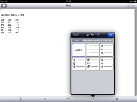 Quel est le meilleur traitement de texte sur iPad 